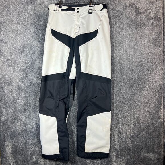 Klim Pants Mens Medium Race Spec Snowmobile Black White Worn Heavy Outdoors - Picture 1 of 16